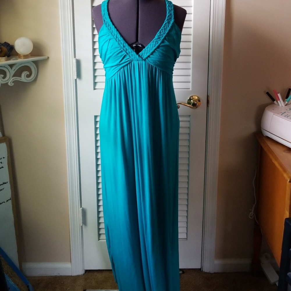 Turquoise maxi dress